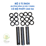 3 Ti INOX đầu xịt thuốc ( Đường kính 22mm , Dài 115mm ) Và Bộ Phớt ( Đầu Xịt 1HP)
